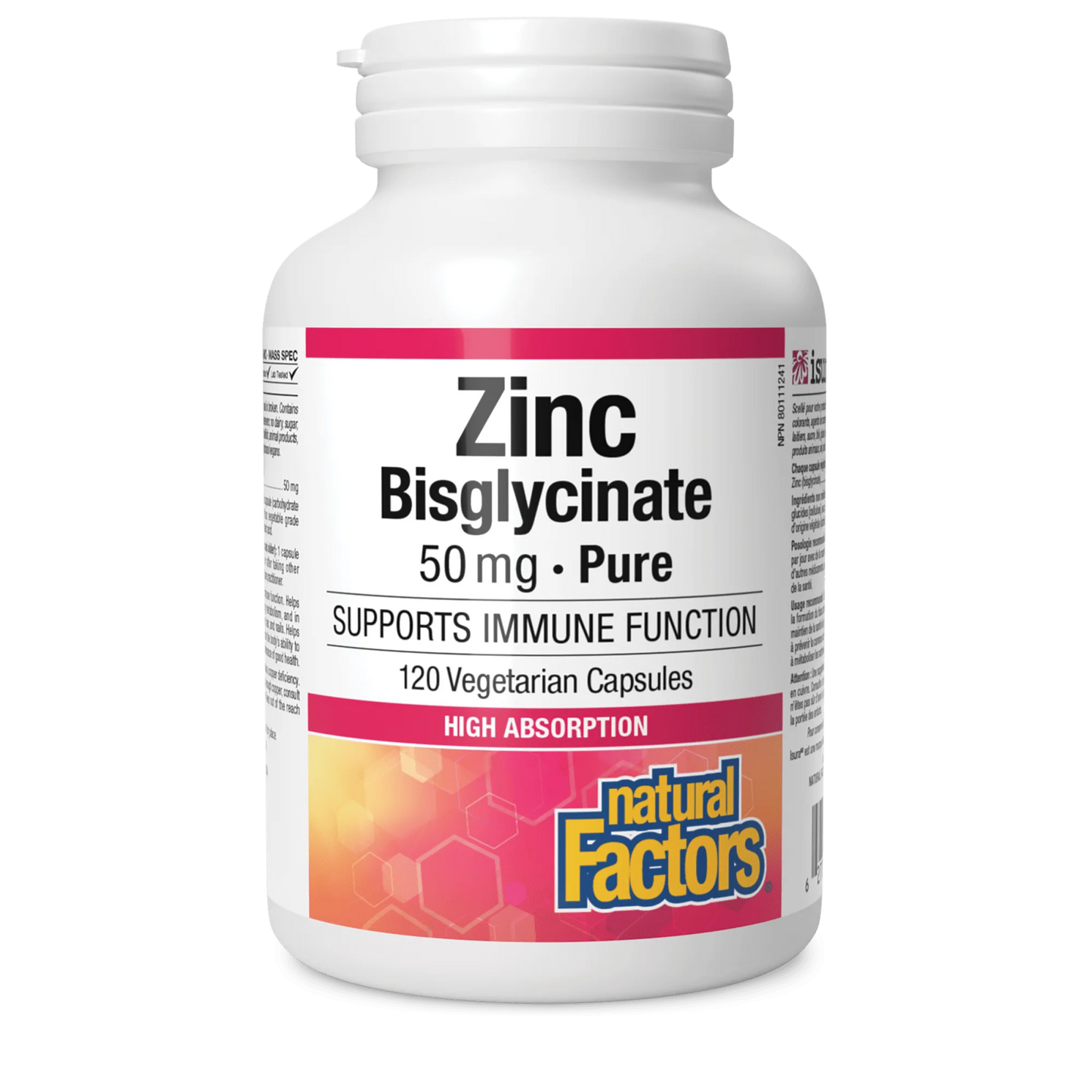 NF ZINC BIGYCINATE 50MG 120'S