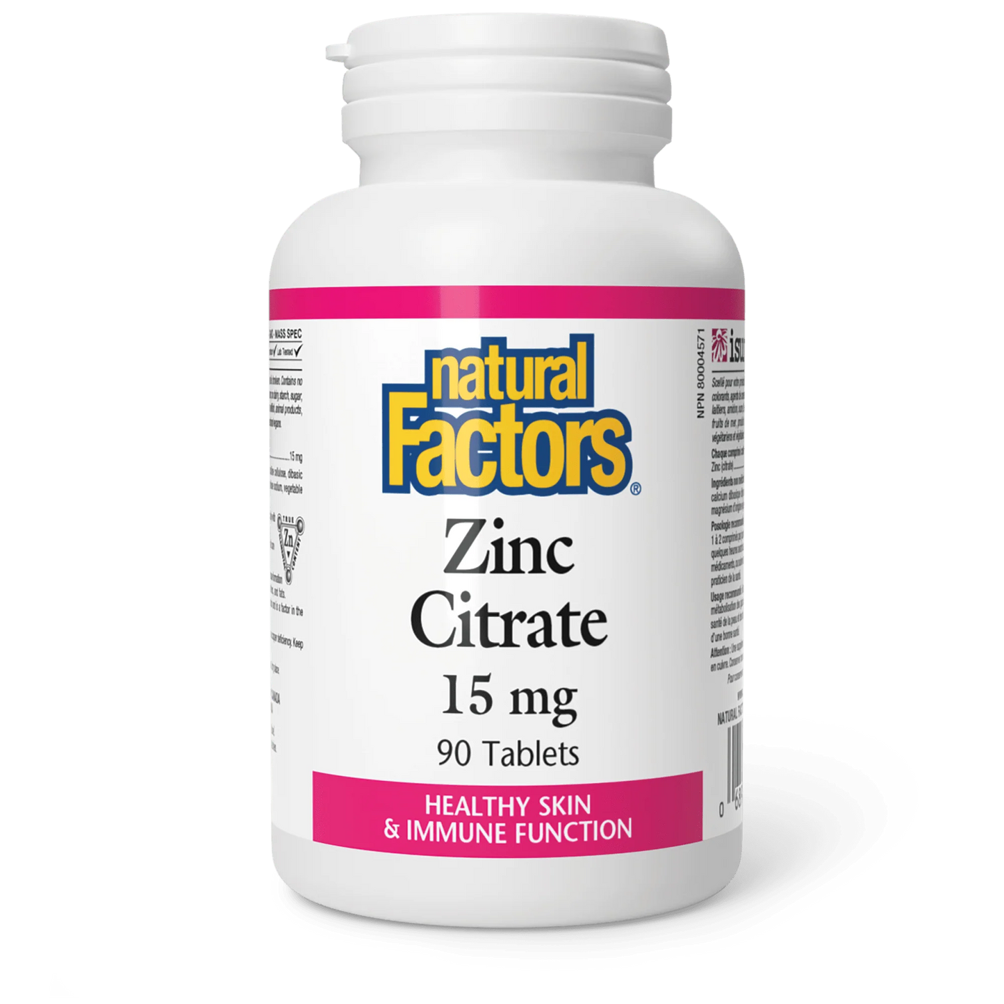 NF ZINC CITRATE 15MG 90'S