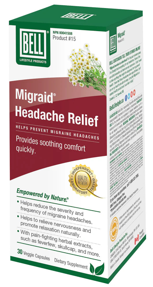 BELL MIGRAID HEADACHE 30'S