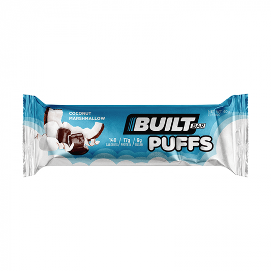 BUILT BAR PUFFS COCONUT MARSHMALLOW 40G