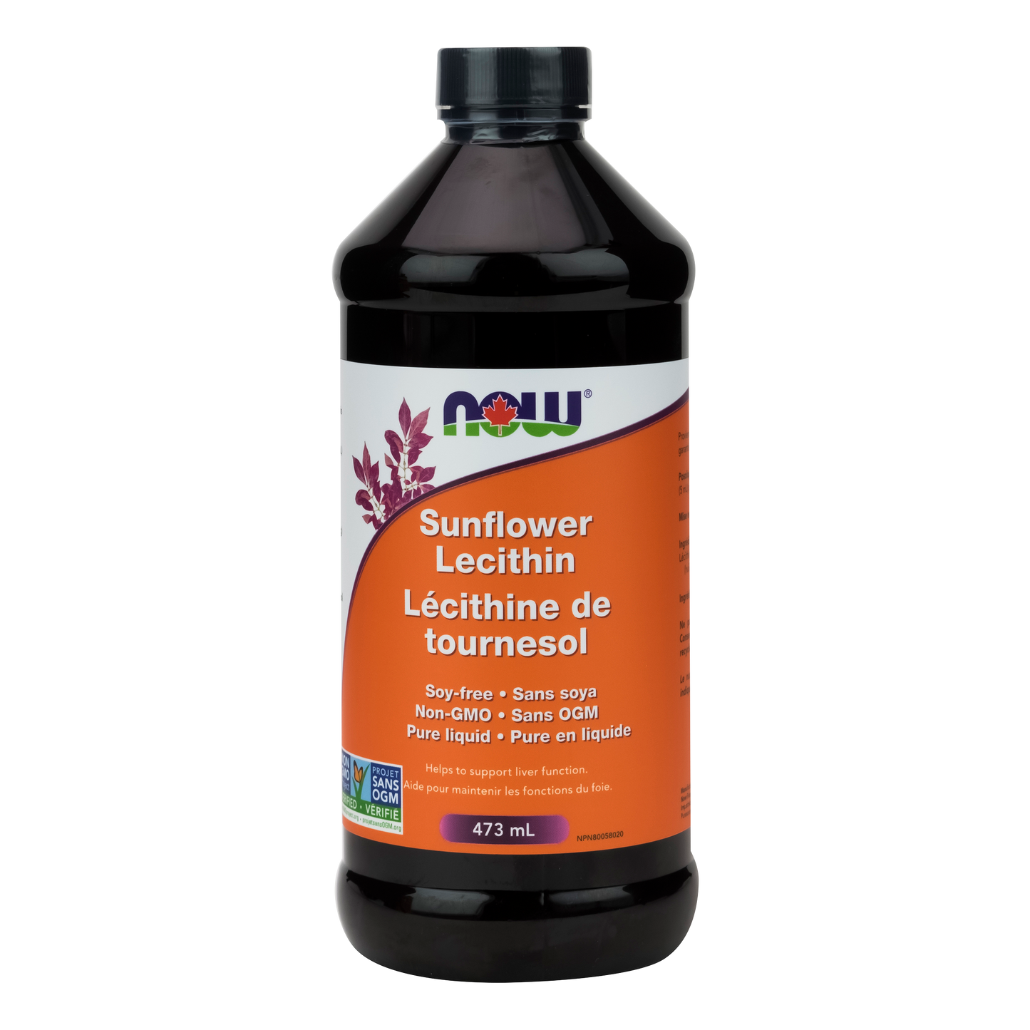 NOW SUNFLOWER LECITHIN LIQUID 473ML