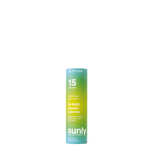 ATTITUDE SUNLY LIP BALM SPF15 UNSCENTED 8.5G