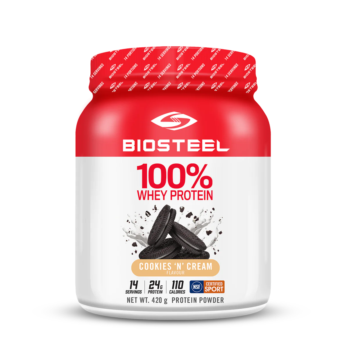 BIOSTEEL PROTEIN 100% WHEY COOKIES & CREAM 420G