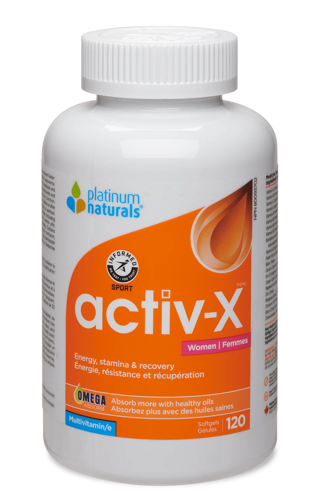 PLATINUM ACTIV-X WOMEN 120'S