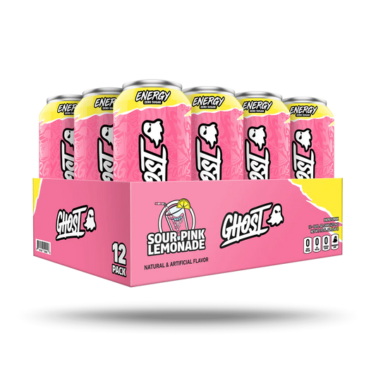 GHOST ENERGY DRINK SOUR PINK LEMONADE 473X12