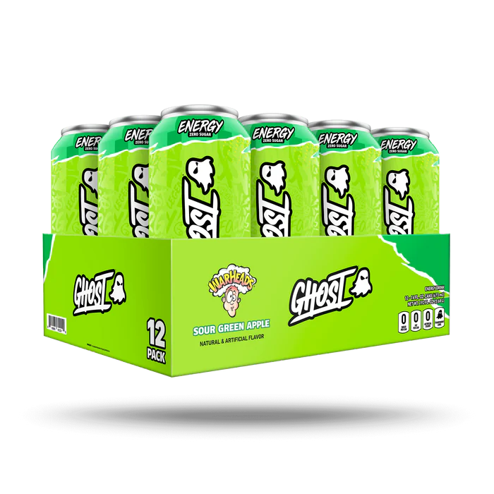 GHOST ENERGY DRINK WARHEAD APPLE 473MLX12