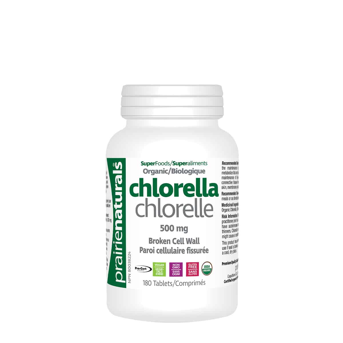 PR NAT CHLORELLA 500MG 180'S