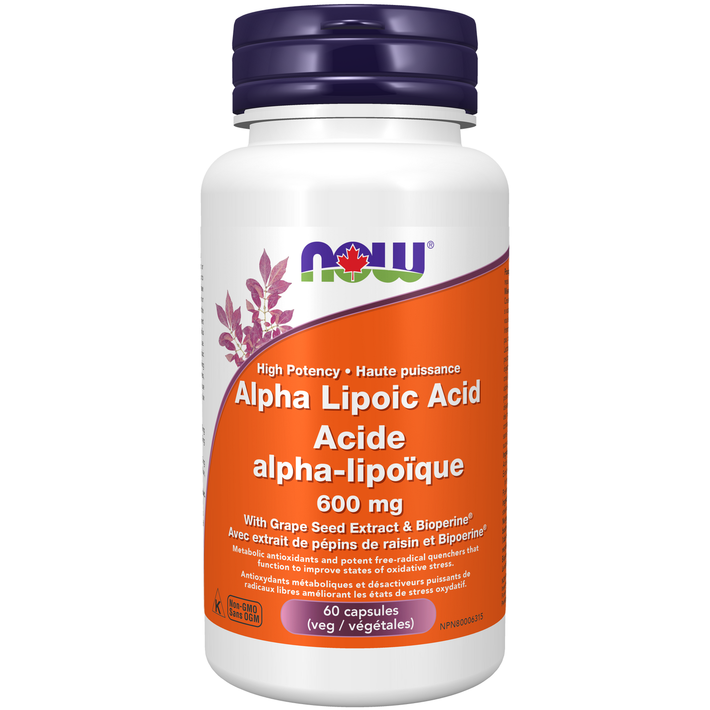 NOW ALPHA LIPOIC ACID 600MG 60'S