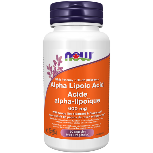 NOW ALPHA LIPOIC ACID 600MG 60'S