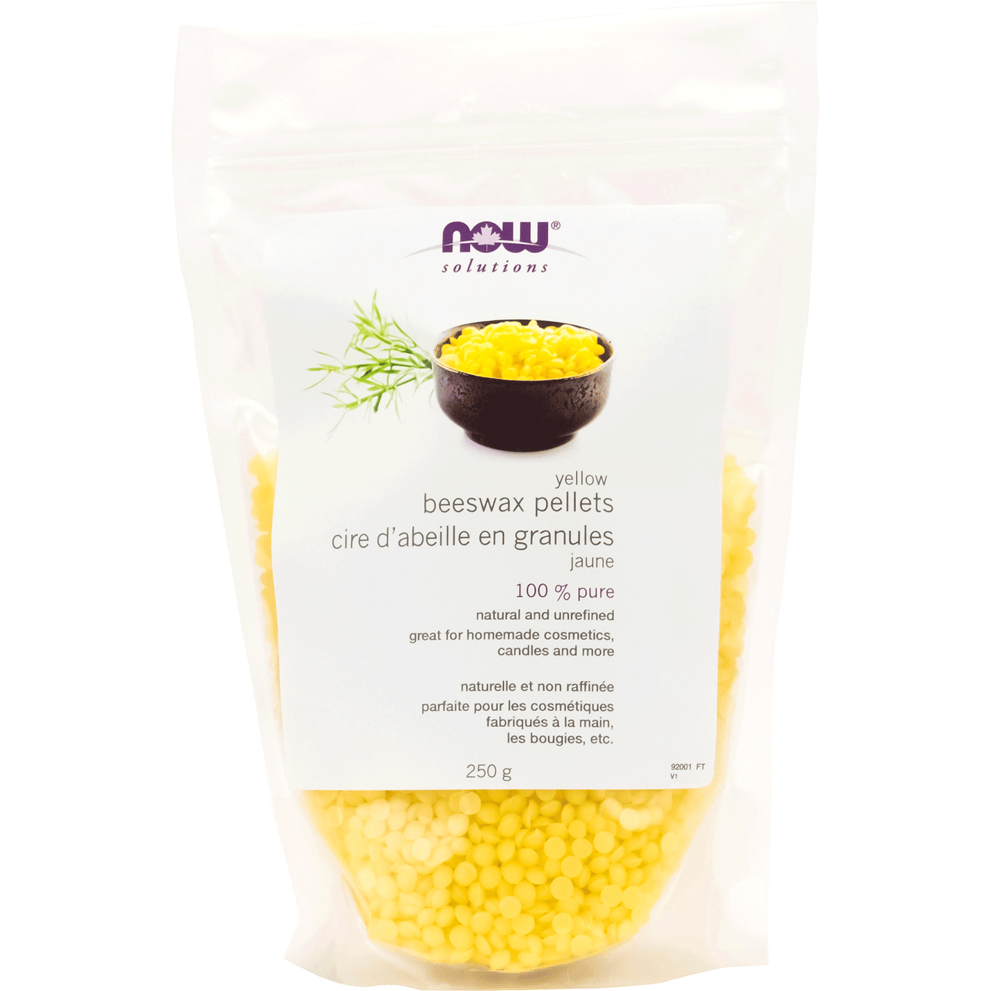 NOW BEESWAX PELLETS 250G