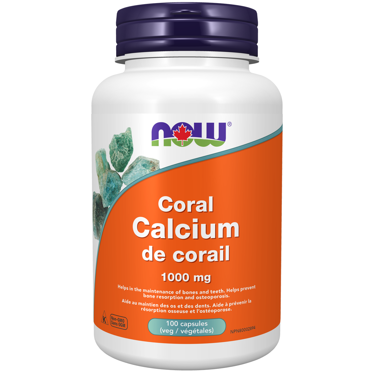 NOW CORAL CALCIUM 1000MG 100'S