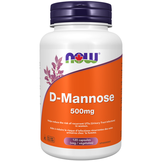 NOW D-MANNOSE 500MG 120'S