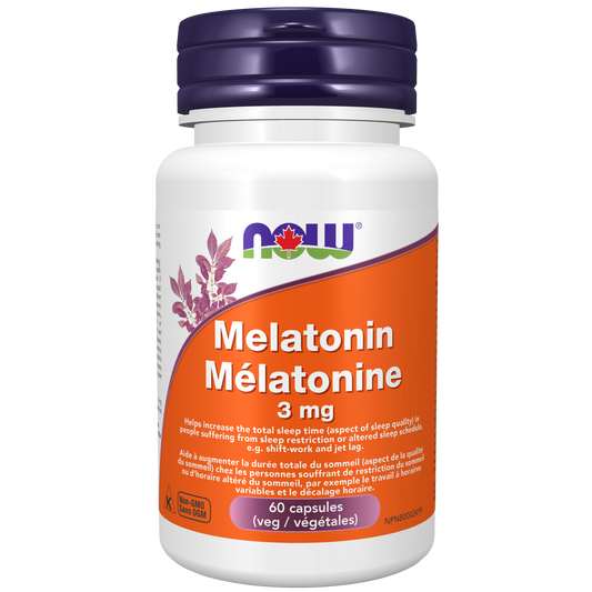 NOW MELATONIN 3MG 60'S