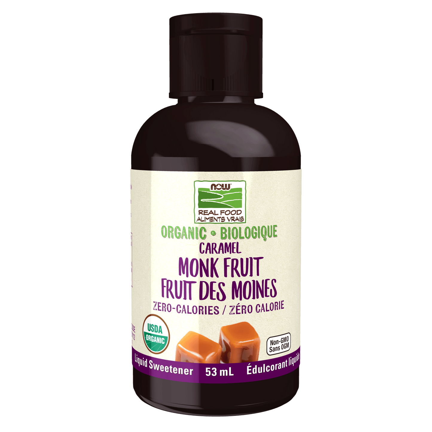 NOW ORG MONK FRUIT CARAMEL LIQUID 53ML