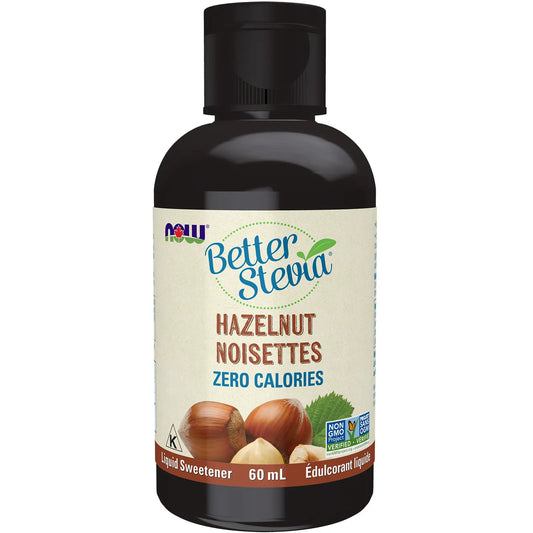 NOW STEVIA LIQUID EXTRCT HAZELNUT 60ML