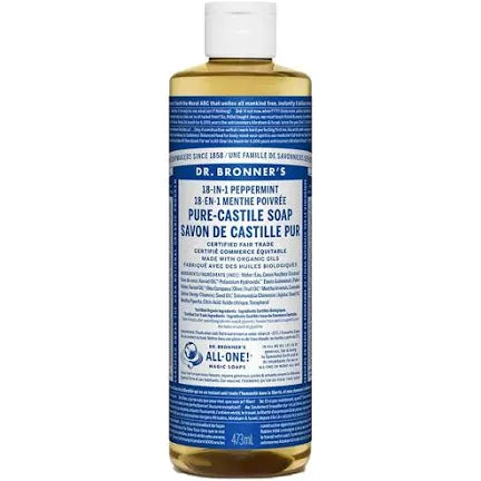 DR. BRONNER CASTILE SOAP PEPPERMINT 473ML