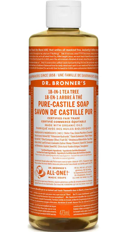 DR. BRONNER CASTILE SOAP TEA TREE 473ML