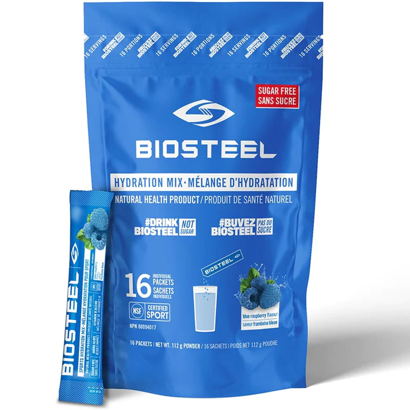 BIOSTEEL HYDRATION MIX BLUE RASPBERRY 16'S