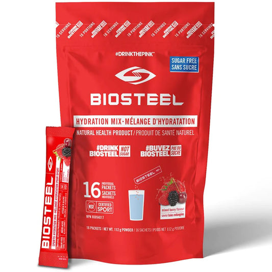 BIOSTEEL HYDRATION MIX MIXED BERRY 16'S