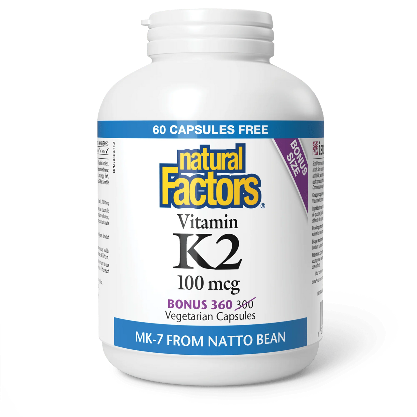 NF VITAMIN K2 100MG BONUS 360'S