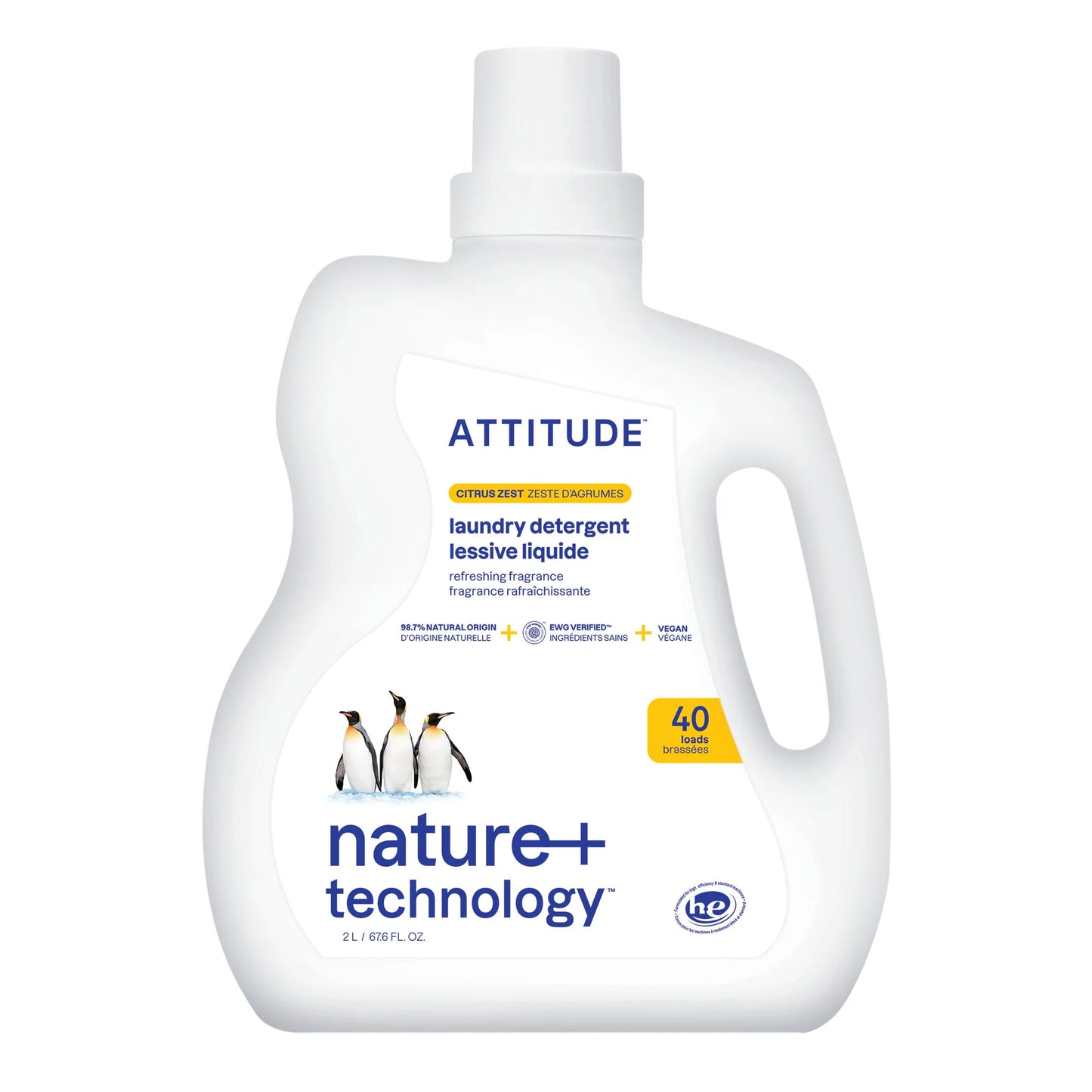 ATTITUDE LAUNDRY DETERGENT CITRUS 2L