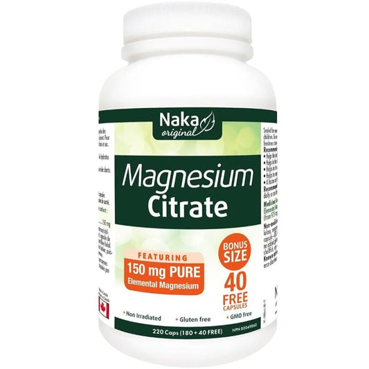 NAKA MAGNESIUM CITRATE 150MG 220'S BONUS