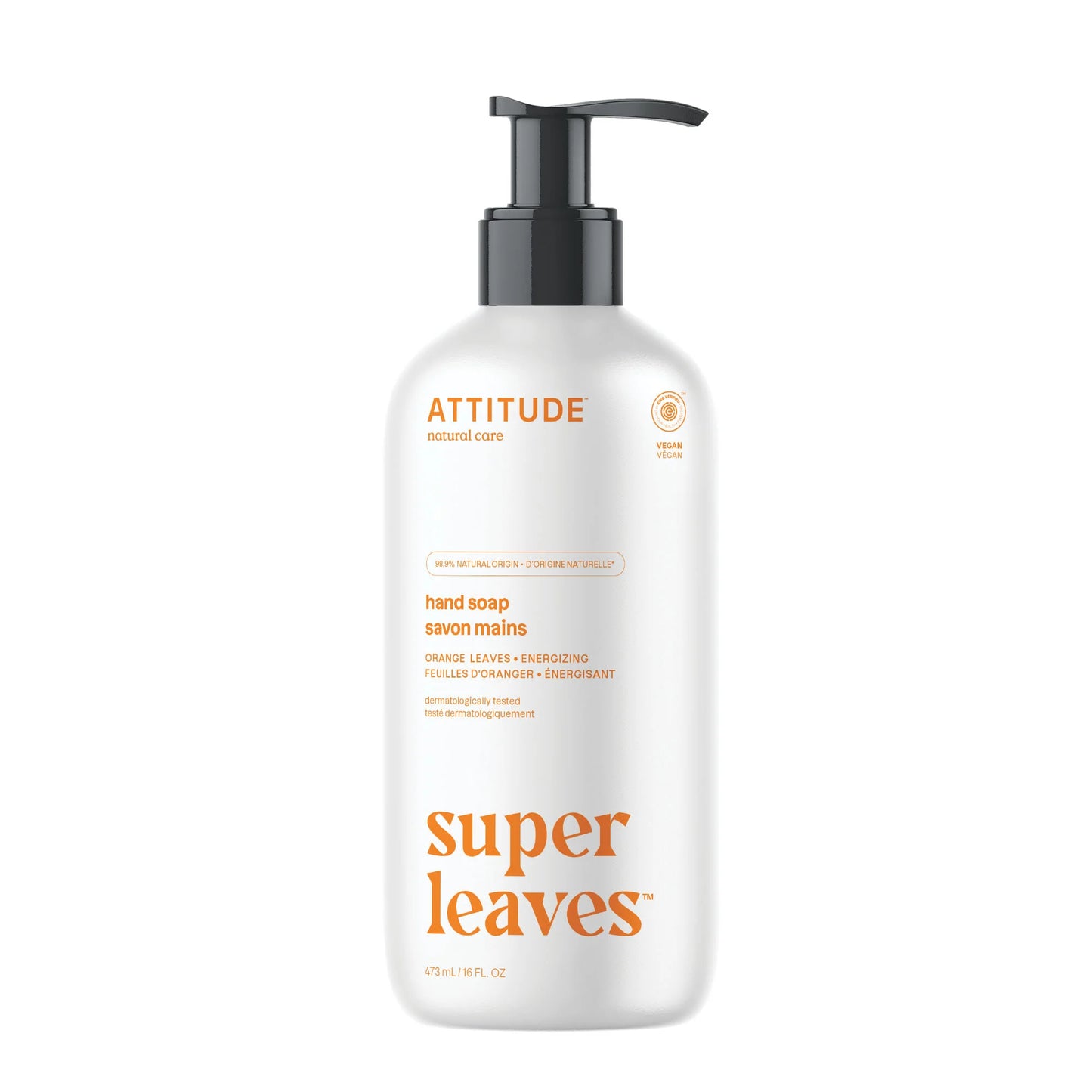 ATTITUDE HAND SOAP ORANGE LEAVES 473ML