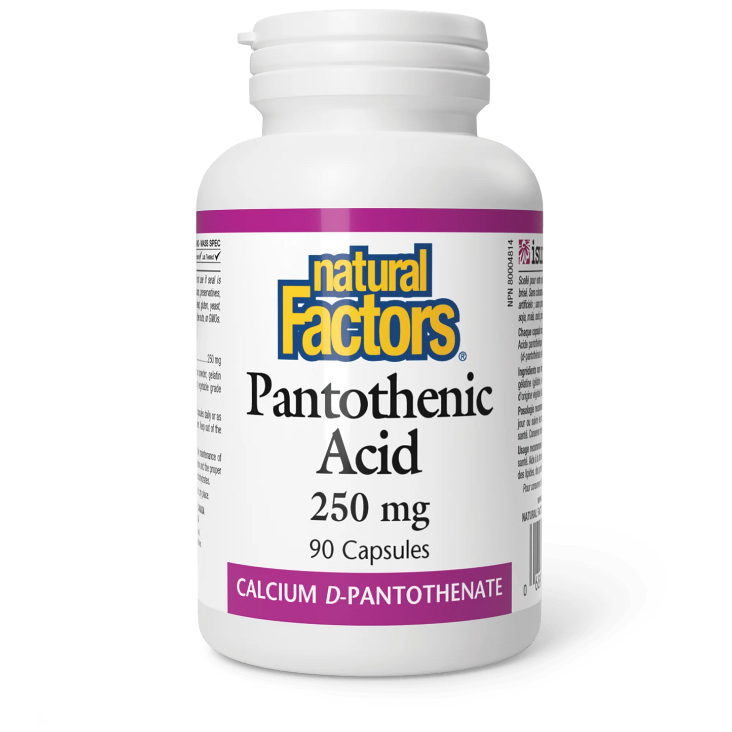 NF D'PANTOTHENIC ACID 250MG 90'S